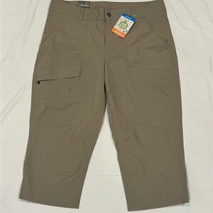 Women's Cropped Tan Pants